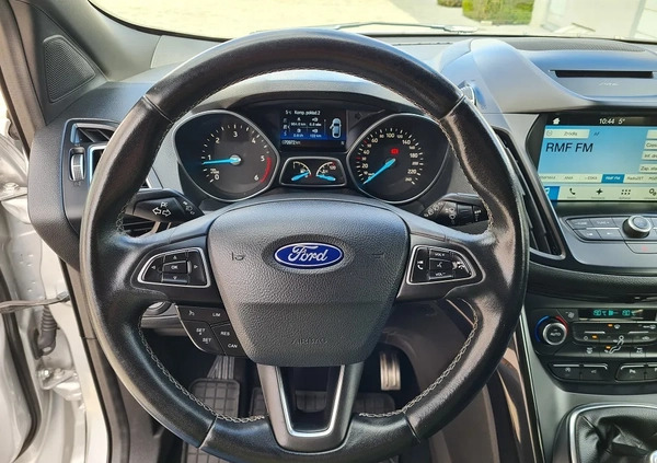 Ford Kuga cena 77900 przebieg: 71000, rok produkcji 2017 z Bielsk Podlaski małe 704
